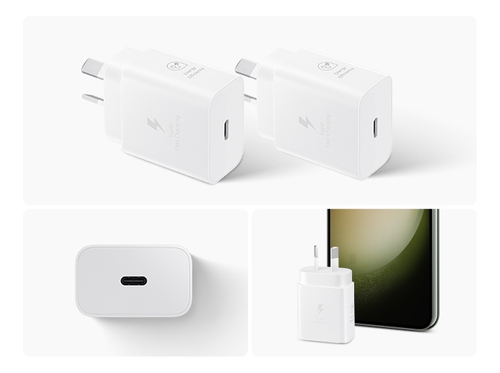 Samsung Amazon Prime Phone Charger 25W White Superfast Charging