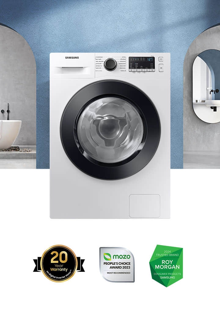 8.5kg 6kg BubbleWash Washer Dryer Combo WD85T4046CE Samsung Australia