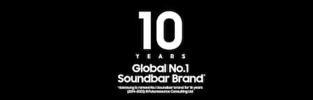 10 Years Global No. 1 Soundbar Brand*