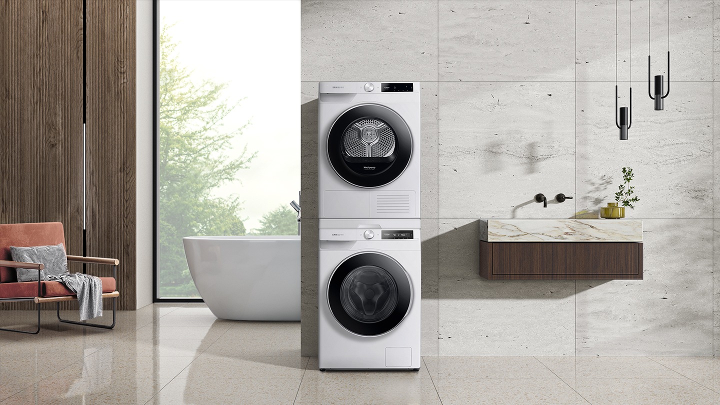 WW6000T is installed in the laundry room.