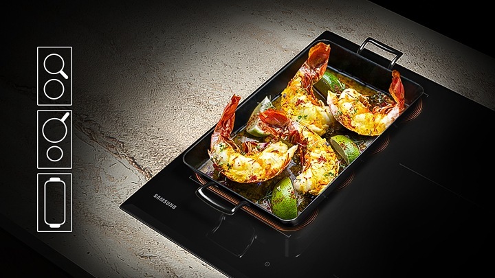 Business | 80cm Black Induction Cooktop with Flex Zone Plus
