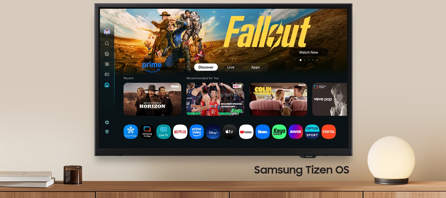 Samsung Tizen OS home screen