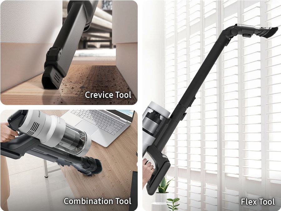 Clean more areas, easily & thoroughly 