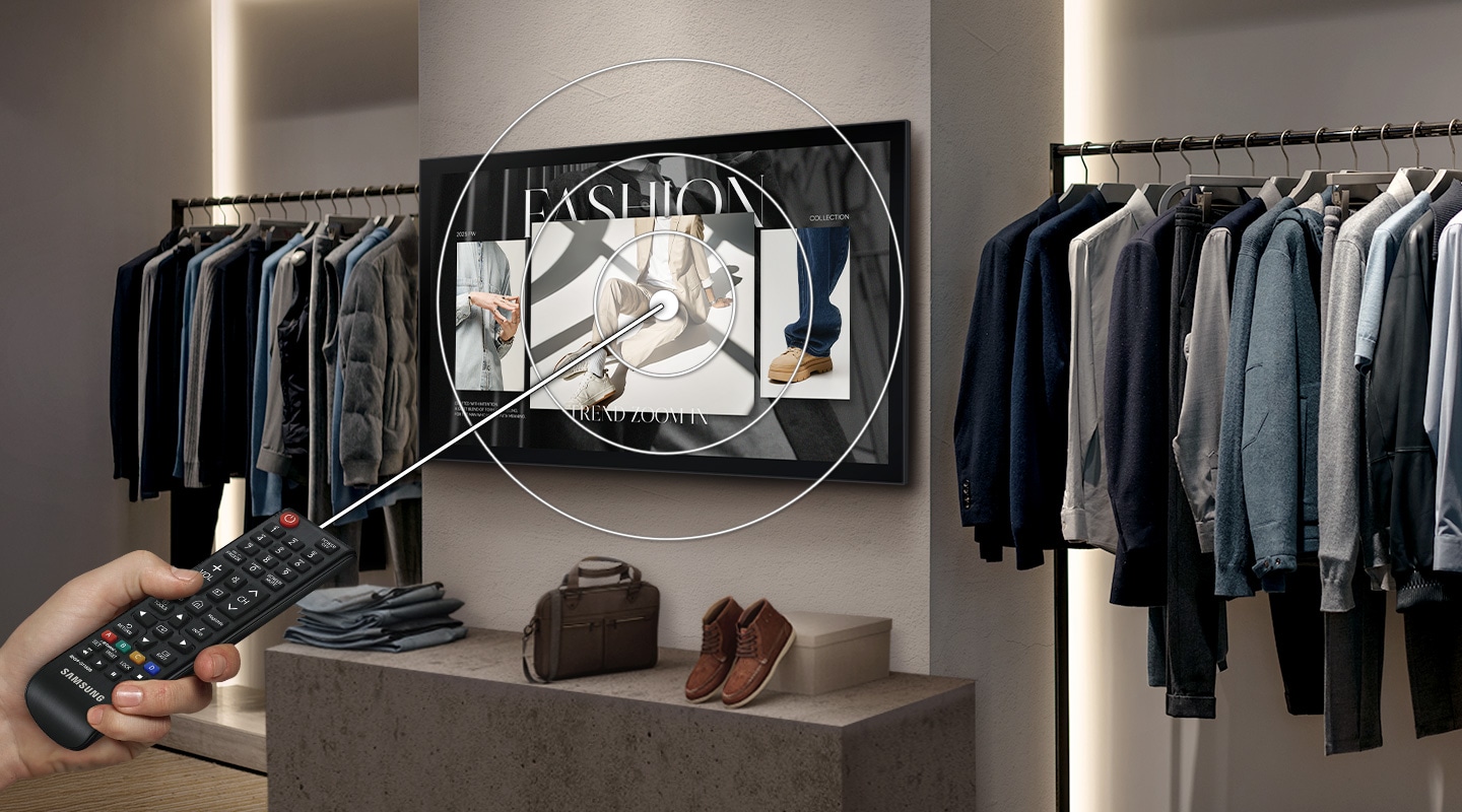 Convenient, clean display control
