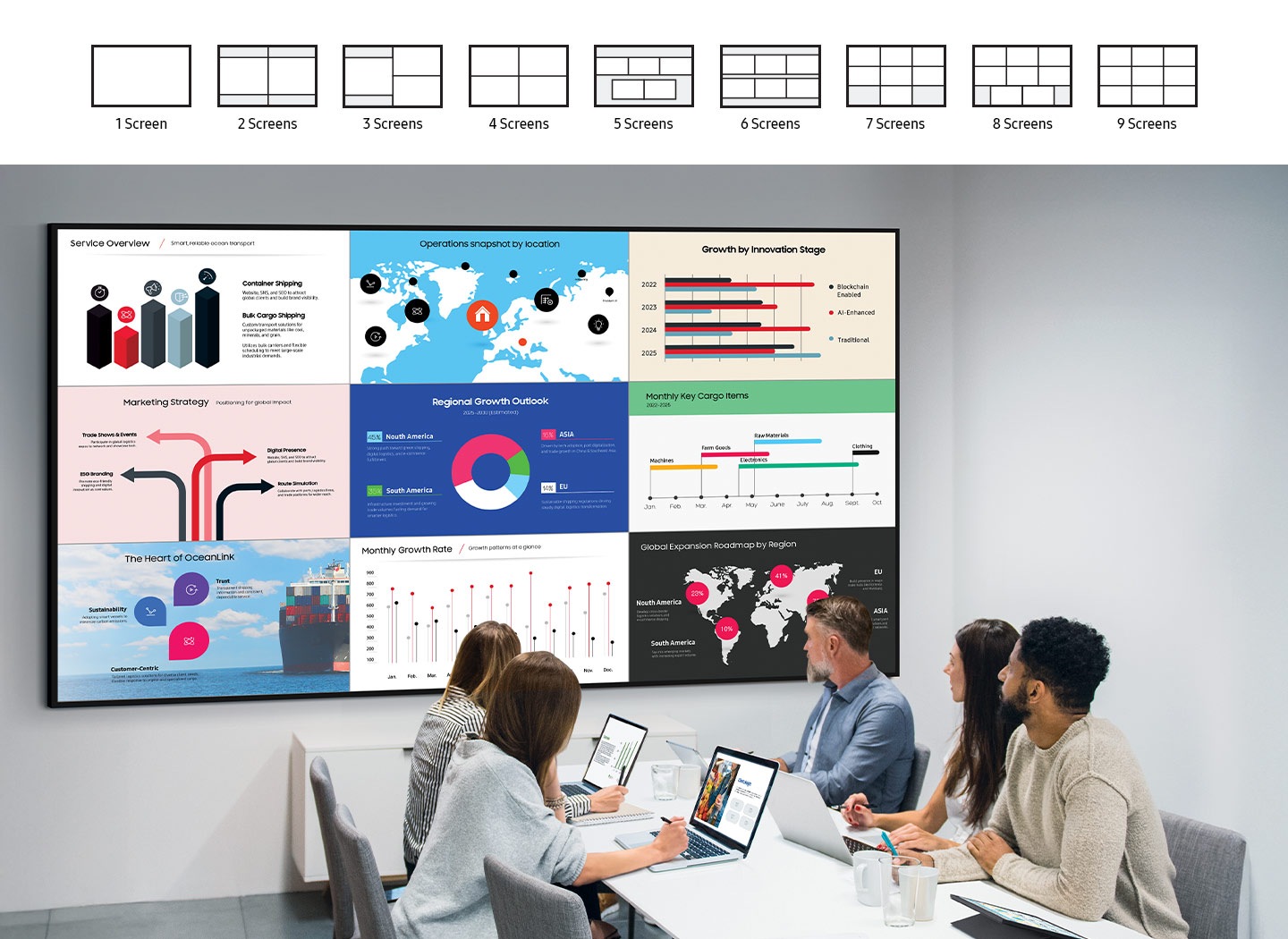 &nbsp;Collaborate between screens with wire-free speed