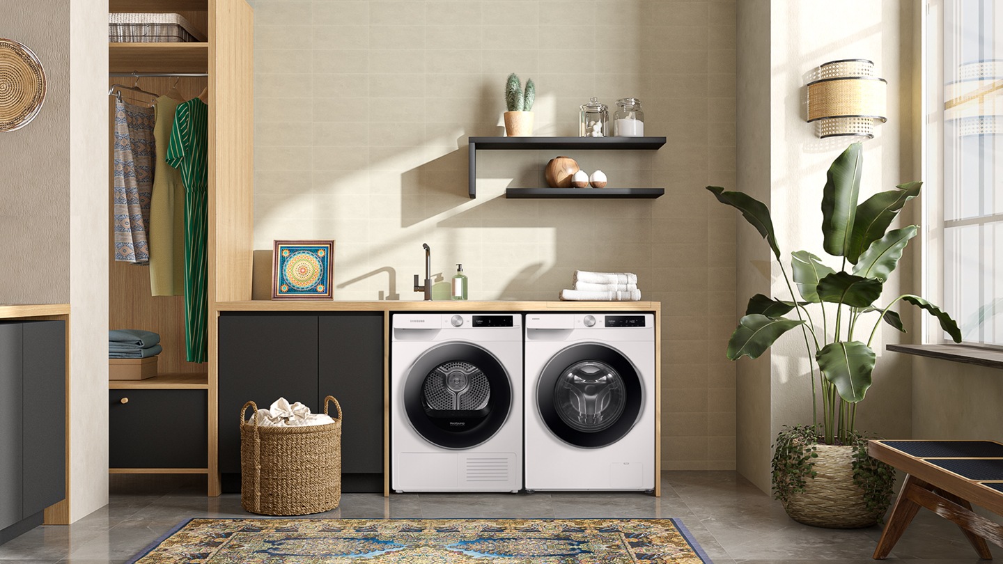 WW6000T is installed in the laundry room.