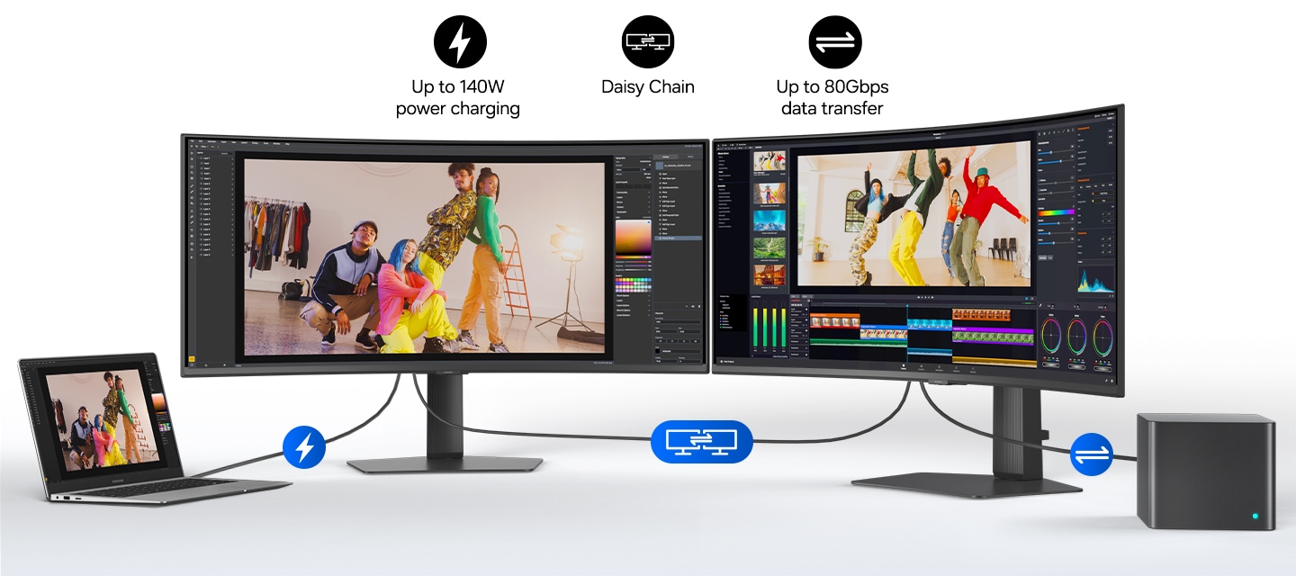 Thunderbolt 5 monitor setup