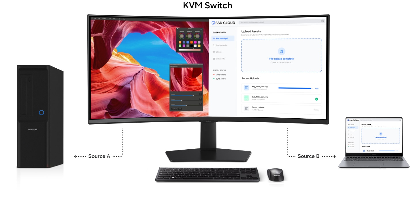 KVM switch setup