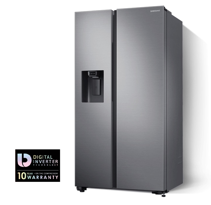 676L side-by-side refrigerator srs675dls with 10 year compressor warranty symbol
