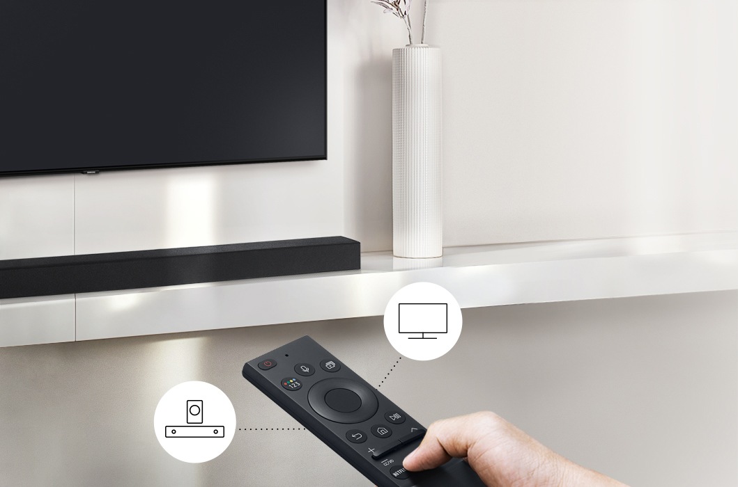 SAMSUNG 2.1ch Soundbar with Dolby Audio Wireless (2021) , Black HW-A450