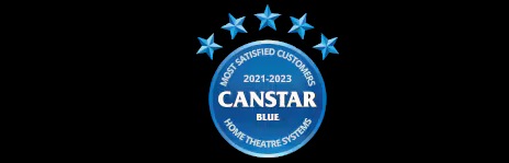 Canstar 2021-2023 Most Satisfied Customer Award: Home Entertainment