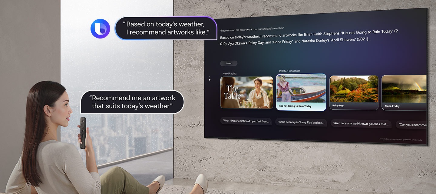 Recommend me an artwork that sutis today's weather