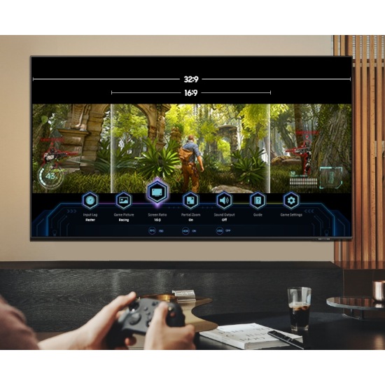 game bar man playing on couch with controller