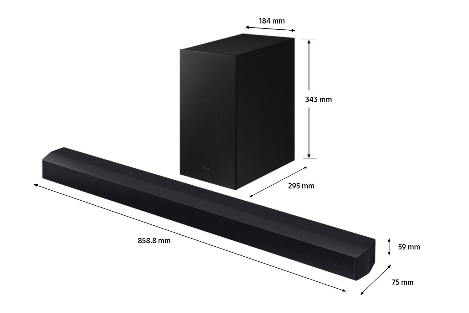 Samsung sound bar store subwoofer