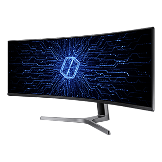 SAMSUNG 49” Odyssey CRG Series Dual QHD (5120x1440) Curved Gaming Monitor,  120Hz, QLED, HDR, Height Adjustable Stand, Radeon FreeSync, LC49RG90SSNXZA