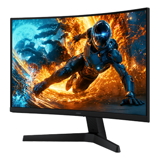 Odyssey G5 G55H Ultra WQHD 180Hz Gaming Monitor  R-perspective Black 