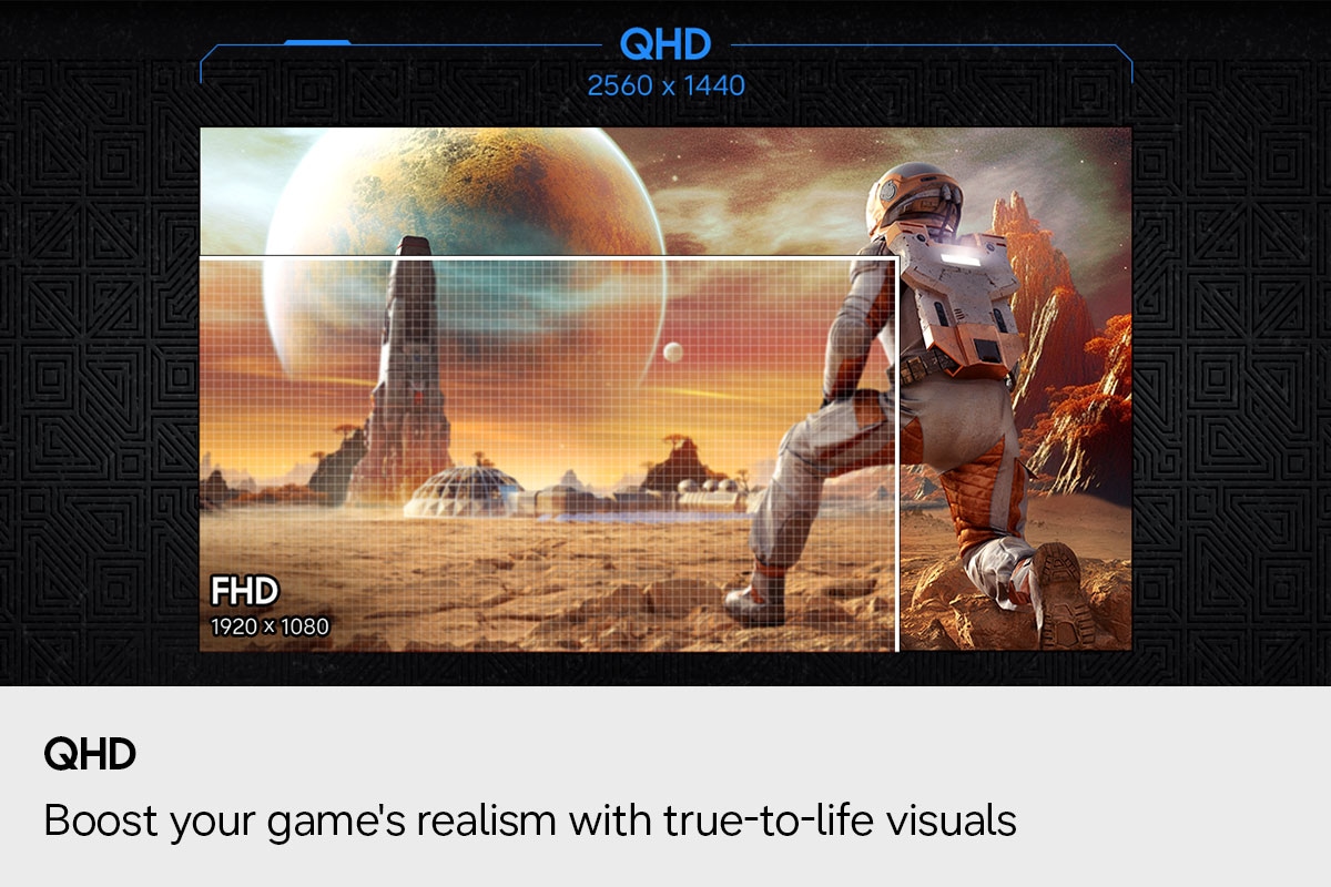 32" Odyssey G5 G55H QHD 180Hz Gaming Monitor Black