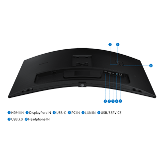[34" Víéw~Fíñí~tý S65V~C Cúr~véd W~QHD W~ébcá~m Bús~íñés~s Móñ~ítór~ Dýñá~míc3 B~láck~] 