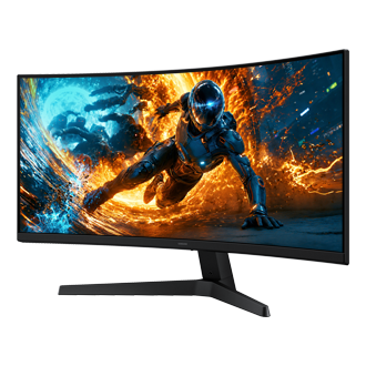 Odyssey G5 G55H Ultra WQHD 180Hz Gaming Monitor R-perspective Black 