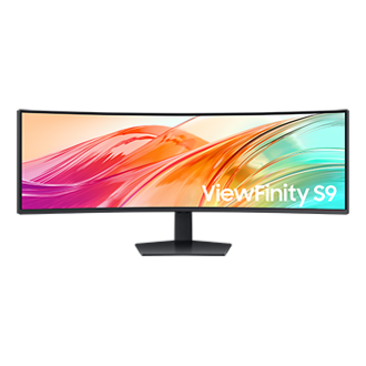 49" ViewFinity S9 S95UF DQHD Monitor Front Black 