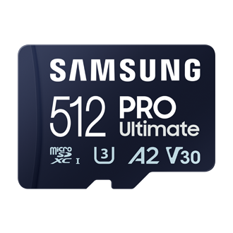 Samsung 512GB Pro Ultimate MicroSD Memory Card in Blue