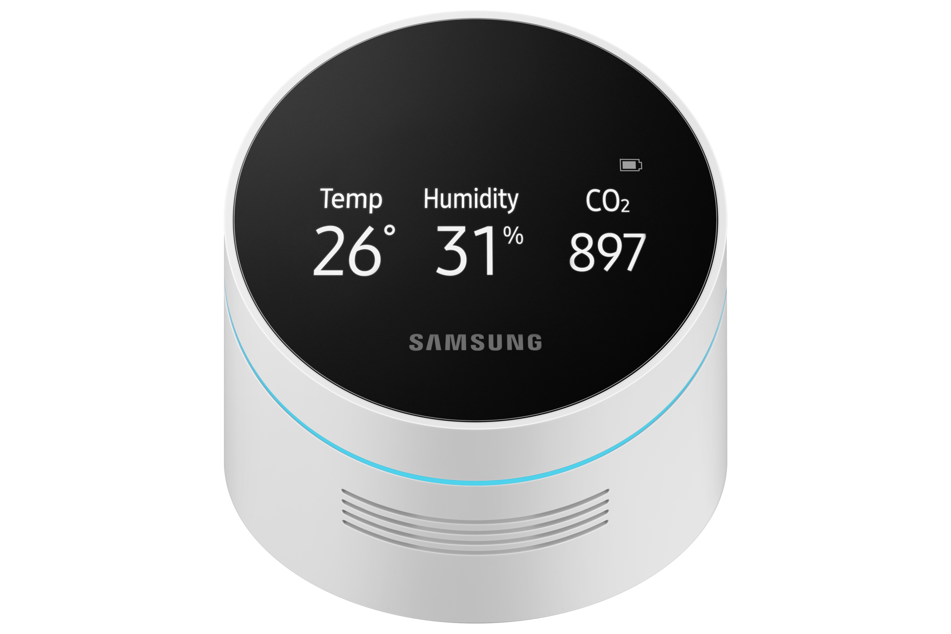 Air Monitor Plus 2026 Front3-Display-On White 