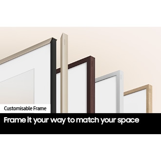 A variety of Customisable Frames are fitted on The Frame. 