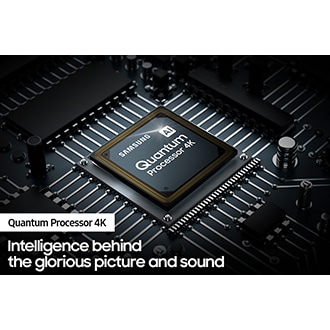 QLED TV Q70A with Samsung’s powerful Quantum Processor 4K improves content.