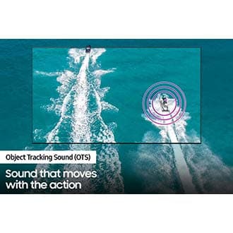 QLED TV QN85A follows the sound of boat sailing using Object tracking sound