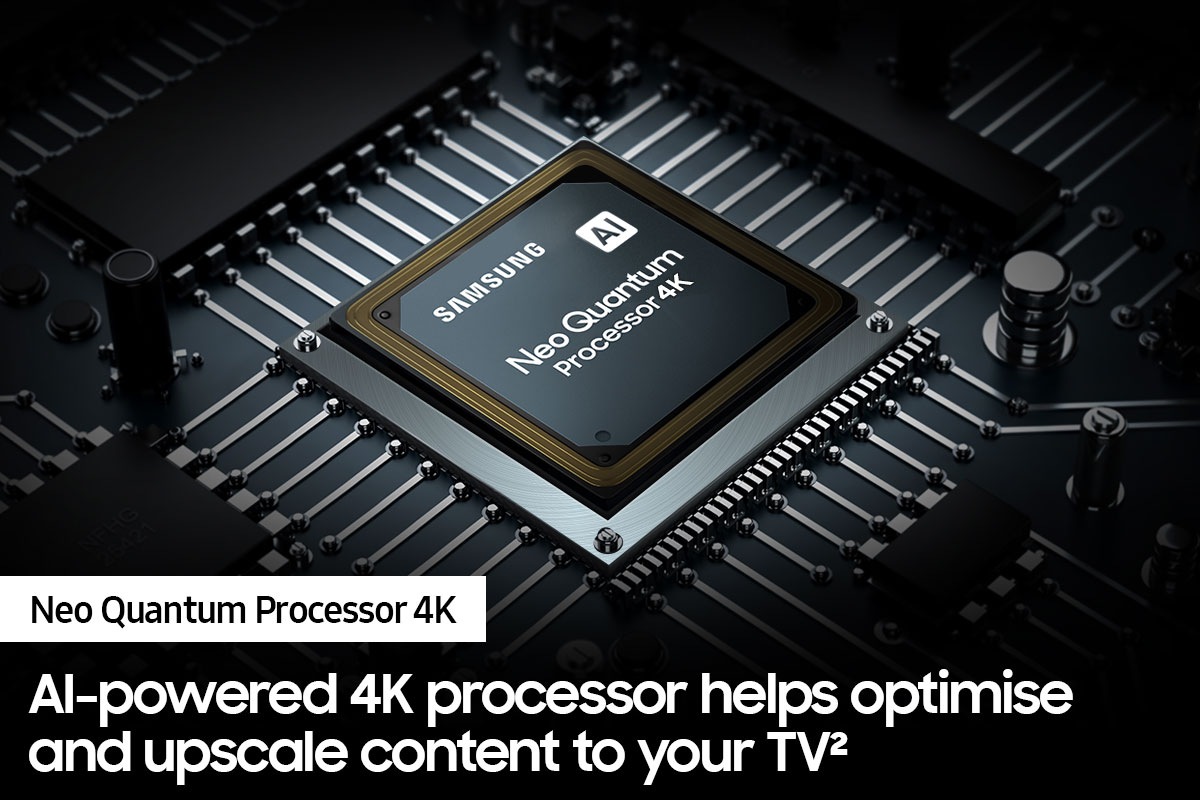 Neo QLED QN95B with Samsung’s powerful Neo Quantum Processor 4K that improves content