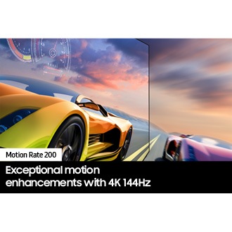 OLED TV S90C with Motion Rate 200 shows the game screen clearly.