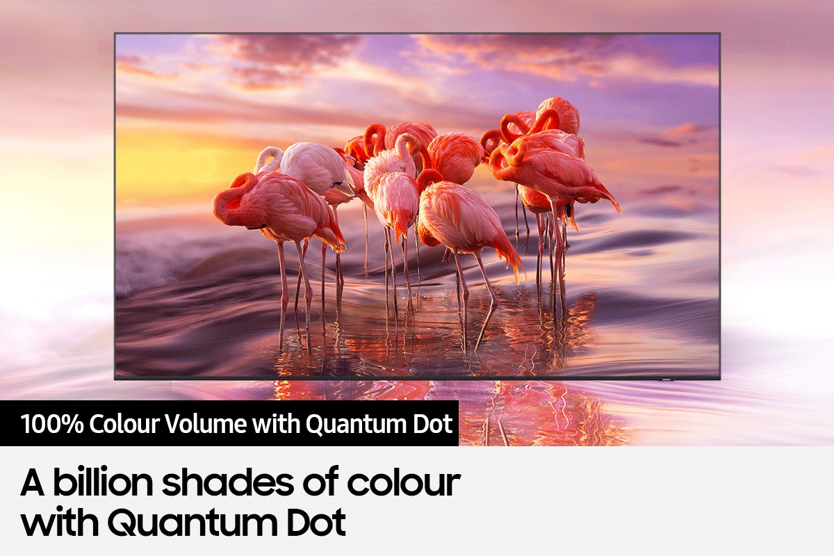 QLED TV Q80A with Color volume 100% can deliver full range of colour