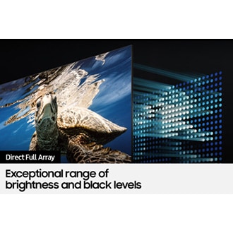 QLED Q80B with Direct Full Arrary is highlighted the picture contrast