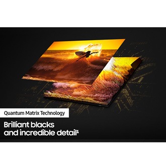 Neo QLED QN85B with Quantum Matrix Technology discovers great details in exceptional blacks, superior brightness and contrast