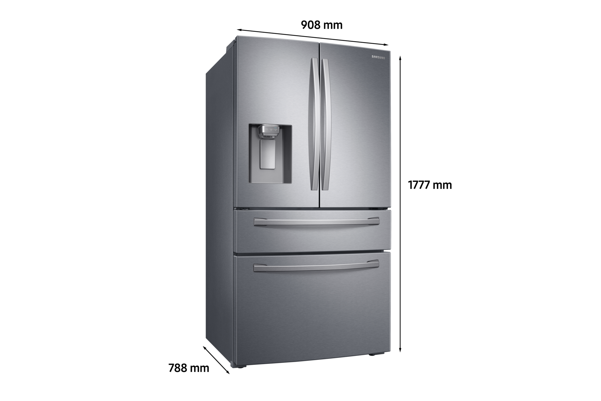 Srf676cdbls french door refrigerator discount