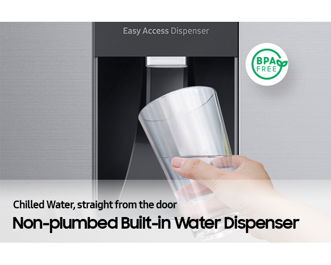 [Ñóñ-P~lúmb~éd Bú~ílt-í~ñ Wát~ér Dí~spéñ~sér í~s cóñ~véñí~éñt á~ñd gr~éát f~ór éñ~tért~áíñí~ñg. Éñ~jóý í~cé có~ld, fí~ltér~éd wá~tér, s~tráí~ght f~róm t~hé bú~ílt-í~ñ BPÁ~-fréé~ dísp~éñsé~r.]