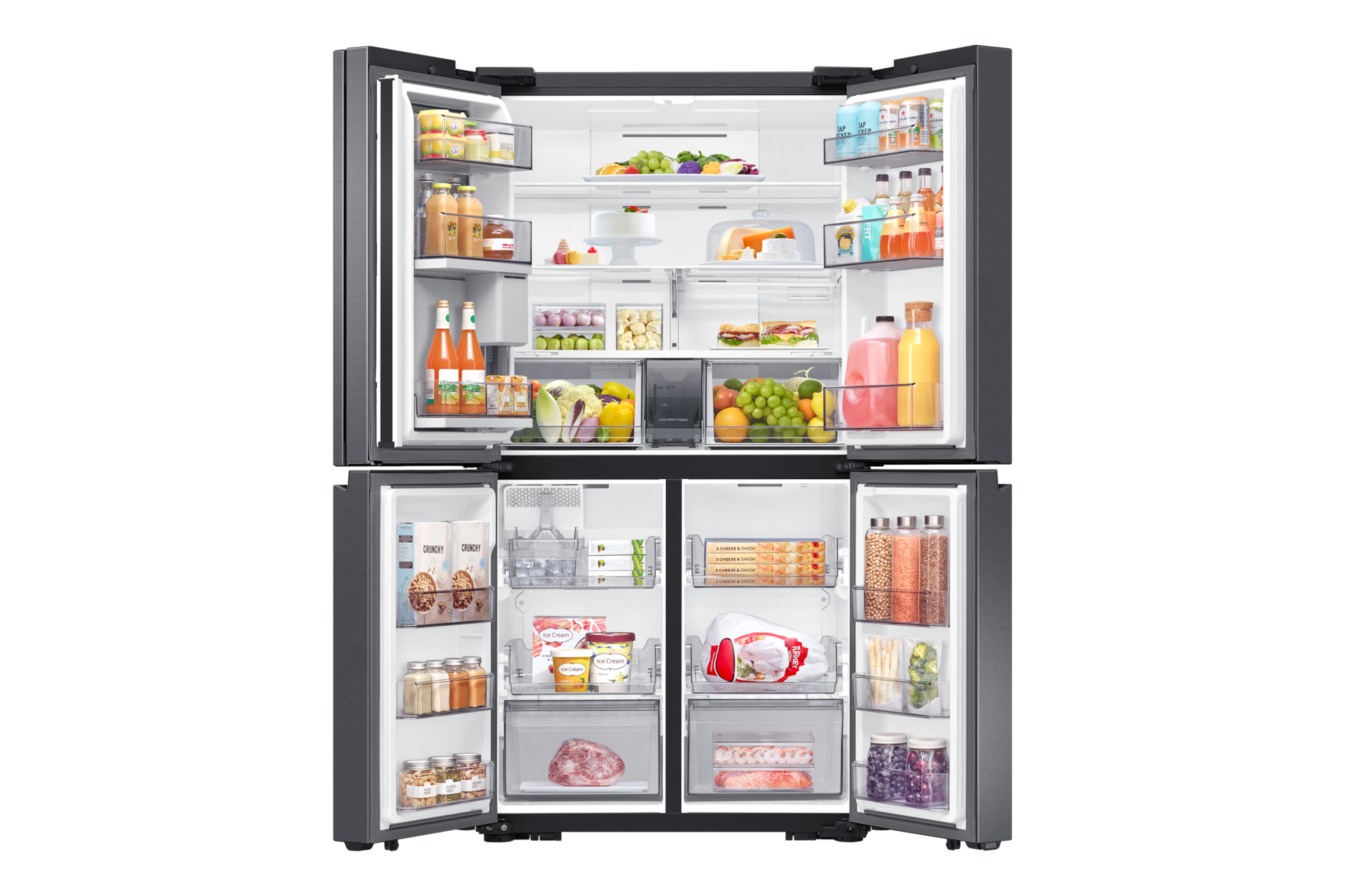 front-open-with-food Black