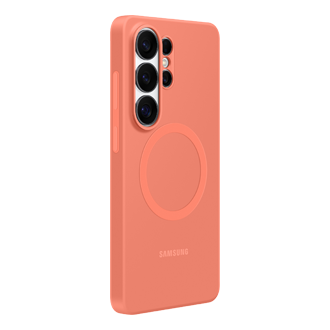 Galaxy S26 Ultra Silicone Magnet Case Dynamic Coralred 