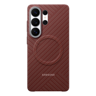 Galaxy S26 Ultra Carbon Magnet Case Front Red 