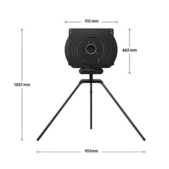 Dimension of Samsung Auto Rotating Stand (1057 x 957 x 463 x 512 mm) VG-ARAB43ST