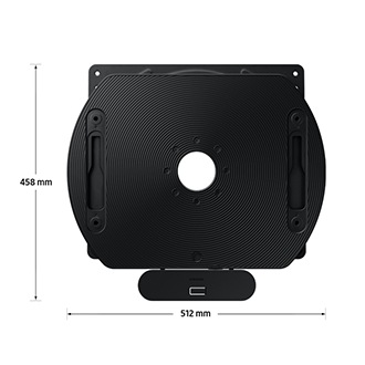 Dimension of Samsung Auto Rotating Wall Mount (458x512 mm) VG-ARAB43WMT