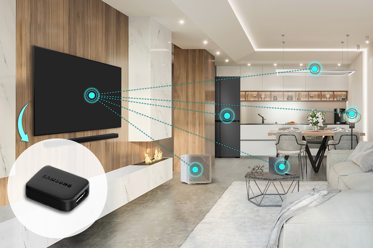 Connect and control SmartThings compatible devices from your TV and make a more connected home.