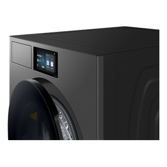 19.5kg Bespoke AI Front Load Washer 2025 R-Perspective-Detail Gray 