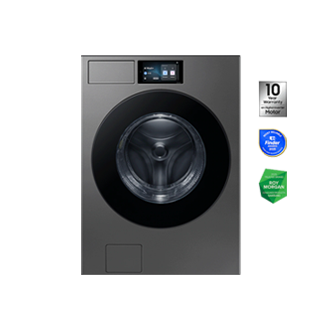 19.5kg Bespoke AI Front Load Washer 2025 Front Gray 