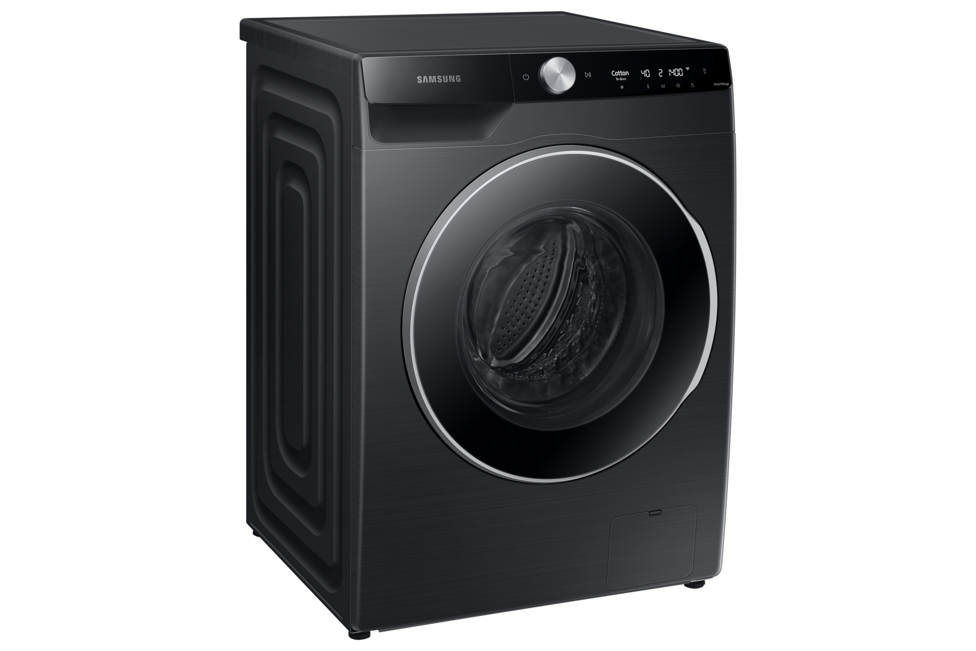11kg Smart Front Load Washer - WW11CG60ADLBSA L-Perspective Black 