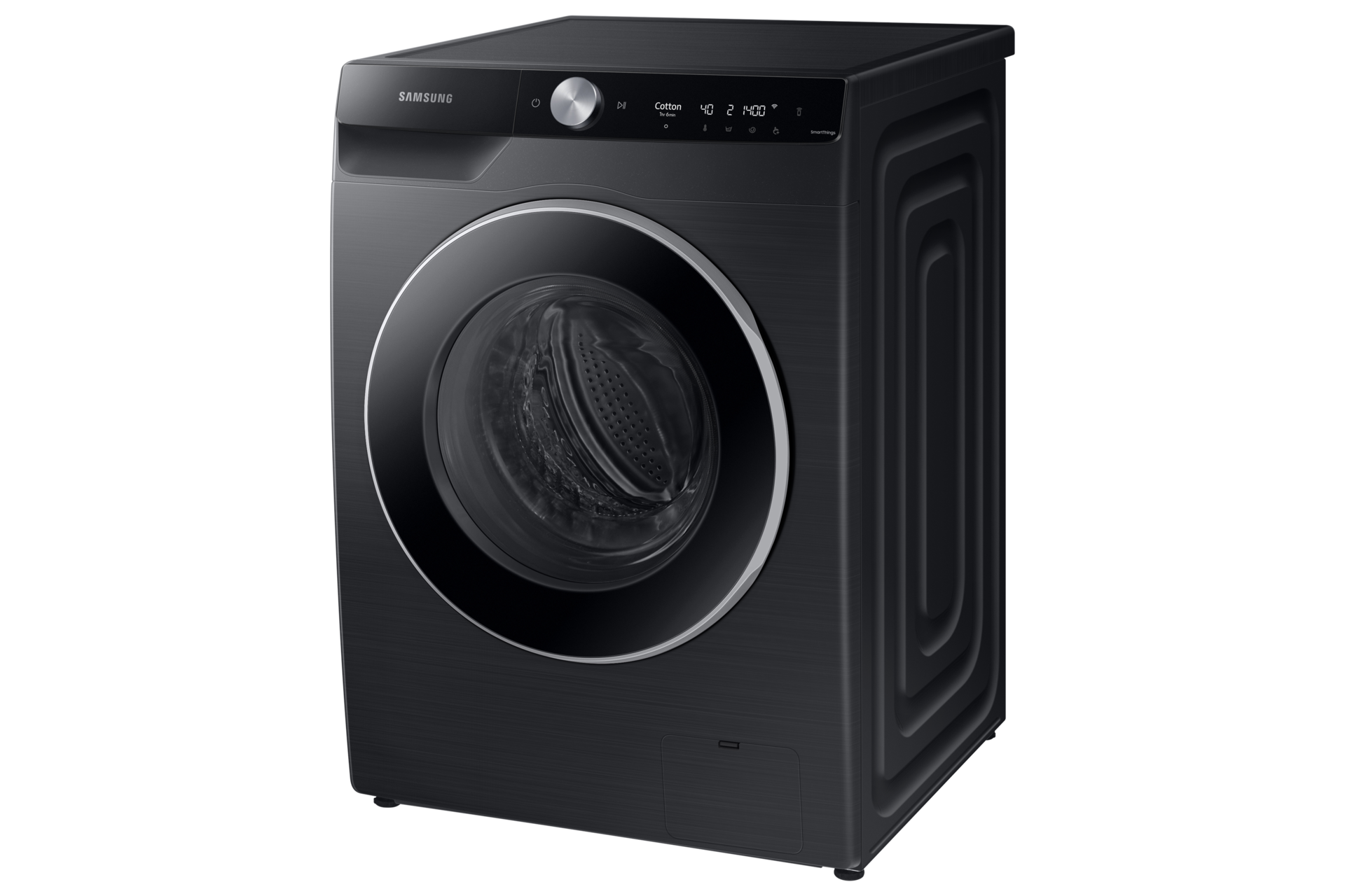 11kg Smart Front Load Washer - WW11CG60ADLBSA R-Perspective Black 