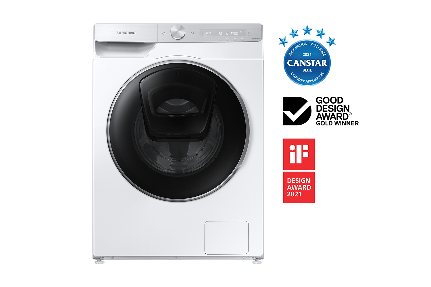 12kg AddWash™ Front Load Smart Washer with 39 mins Super Speed Cycle