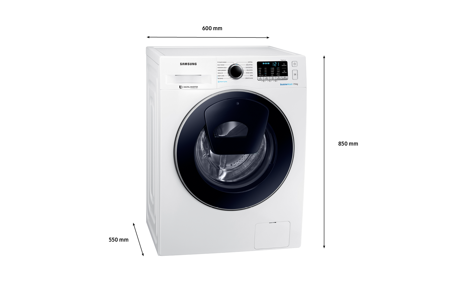 Samsung 7.5 kg washer 2024 dryer combo