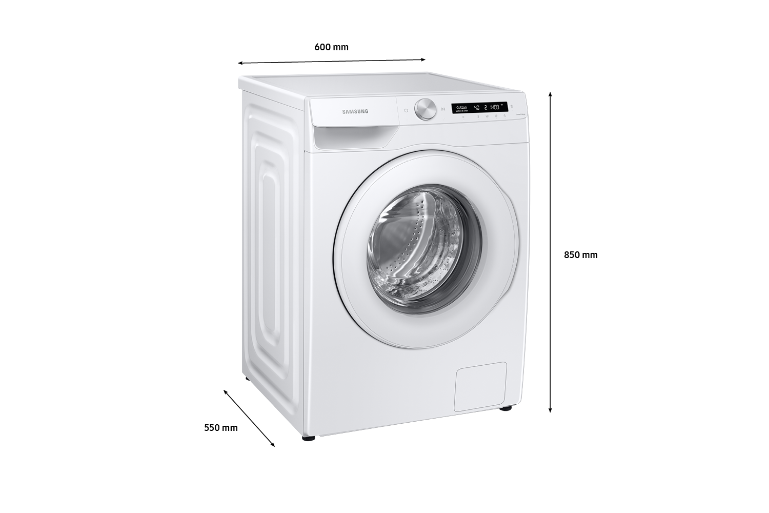 WW75T504DTW/SA Dimension