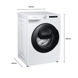 WW85T554DAW/SA Dimension